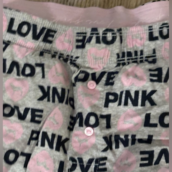 PINK Victoria's Secret Lounge Shorts in Pink and Gray - Picture 2 of 3